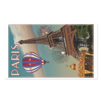 Vintage Eiffel Tower Rectangle Stickers