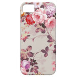 Vintage Elegant Pink Red Purple Roses Pattern