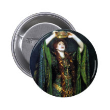 Vintage Ellen Terry as Lady Macbeth Button