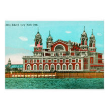 Vintage Ellis Island, New York City Invites