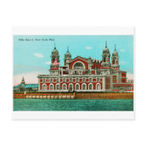 Vintage Ellis Island, New York City Post Card
