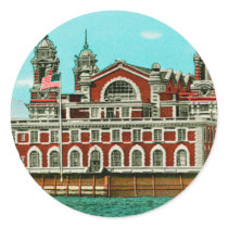 Vintage Ellis Island, New York City Sticker