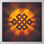 Vintage Endless Knot Print