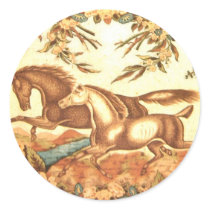 Vintage Equestrian Horse Sticker