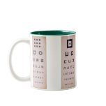Vintage Eye Charts Coffee Mug