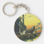 Vintage Factory on the Docks Key Chain