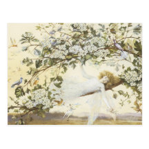 Vintage Fairy Ariel 1858 Postcards