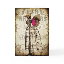 Vintage Fairy Dress Form Greeting Card