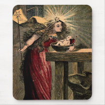 Vintage Fairy Godmother Mousepads