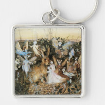 Vintage Fairy Tale Fairy Twilight, John Fitzgerald Keychain