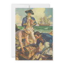 Vintage Fairy Tale Pirates, Treasure Island
