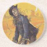 Vintage Fairy Tale, Wizard of Oz Scarecrow Beverage Coasters