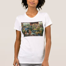 Vintage Family Have Dinner in a Restaurant T Shirts