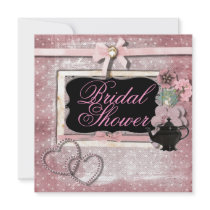 Vintage Fantasy Tea Party Bridal Shower Invitation