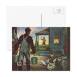 Vintage Farmer Working on the Farm postcards