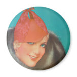 Vintage Fashion 1933 Refrigerator Magnets