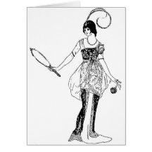 Vintage Fashion Greeting Card