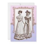 Vintage Fashions Pink & Purple Lace Bridal Shower invitations
