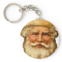 Vintage Father Christmas Keychain