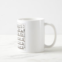 Vintage Fencing Instruction Mug