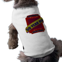 Vintage Fifty 50th Birthday Gifts Dog Clothes