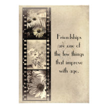 Vintage Film Birthday Invitation