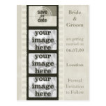 Vintage Film Strip Save the Date Photo Postcards