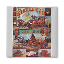 Vintage Fire Extinguisher Advertising Refrigerator Magnets