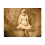 Vintage First Communion Girl, Dress, Veil, Rose