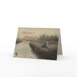 Vintage Fishing Christmas cards