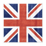 Vintage Flag United Kingdom 2 Wrapped Canvas Canvas Prints