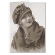 Vintage Flapper (95) Greeting Card