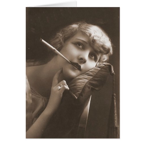 Vintage Flapper Photograph (146) Greeting Card