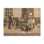 Vintage Flemish Milk Maid postcards