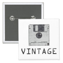 Vintage Floppy Button