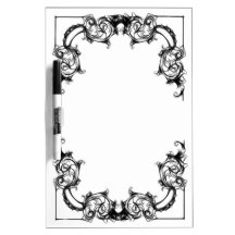 VINTAGE FLORAL BLACK AND WHITE DAMASK