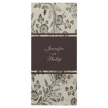 Vintage Floral Cambridge Brown Wedding Program rack cards