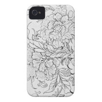 Vintage Floral Iphone 4 Cover