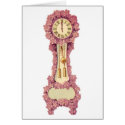 Vintage Floral Clock Card - Customizable