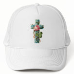Vintage Floral Cross hats