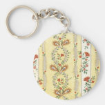 Vintage Floral Fabric (156) Key Chains