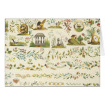 Vintage Floral Fabric (176) Greeting Card