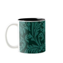 Vintage Floral Fabric (198) Coffee Mugs
