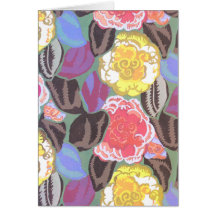 Vintage Floral Greeting Card