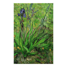 Vintage floral,, Iris by Vincent van Gogh Customized Stationery