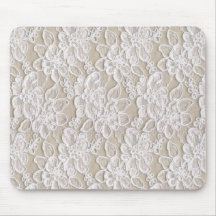 Vintage Floral Lace Mousepads
