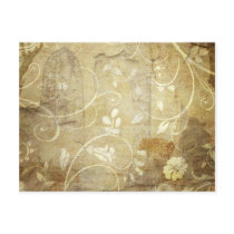 Vintage Floral Wallpaper Postcards