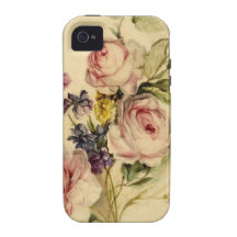 Vintage Florals from 18th Century Case-Mate iPhone 4 Case