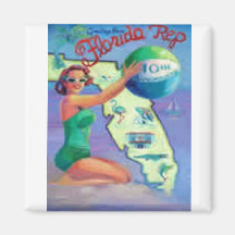vintage florida fridge magnets
