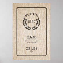 Vintage Flour Sack Print